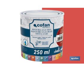 PINTURA A LA TIZA, CHALK PAINT, ROJO CEREZA 250 ML
