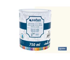 PINTURA A LA TIZA, CHALK PAINT, BLANCO TIZA 750 ML