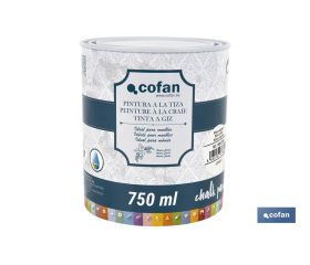 PINTURA A LA TIZA, CHALK PAINT, BLANCO ALGODÓN 750 ML