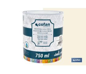 PINTURA A LA TIZA, CHALK PAINT, BLANCO ALGODÓN 750 ML