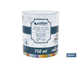PINTURA A LA TIZA, CHALK PAINT, GRIS CENIZA 750 ML