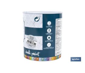 PINTURA A LA TIZA, CHALK PAINT, GRIS CENIZA 750 ML