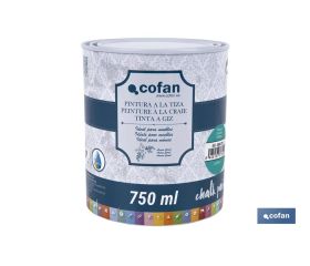 PINTURA A LA TIZA, CHALK PAINT, TURQUESA 750 ML