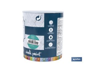 PINTURA A LA TIZA, CHALK PAINT, TURQUESA 750 ML