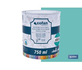PINTURA A LA TIZA, CHALK PAINT, TURQUESA 750 ML