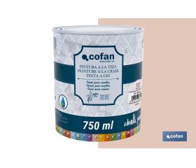 PINTURA A LA TIZA, CHALK PAINT, ROSA TALCO 750 ML