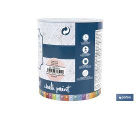PINTURA A LA TIZA, CHALK PAINT, ROSA FLORAL 750 ML
