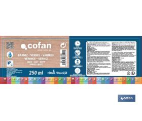 BARNIZ AL AGUA MATE, CHALK VARNISH, 250 ML