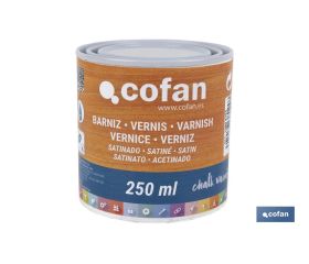 BARNIZ AL AGUA SATINADO, CHALK VARNISH, 250 ML