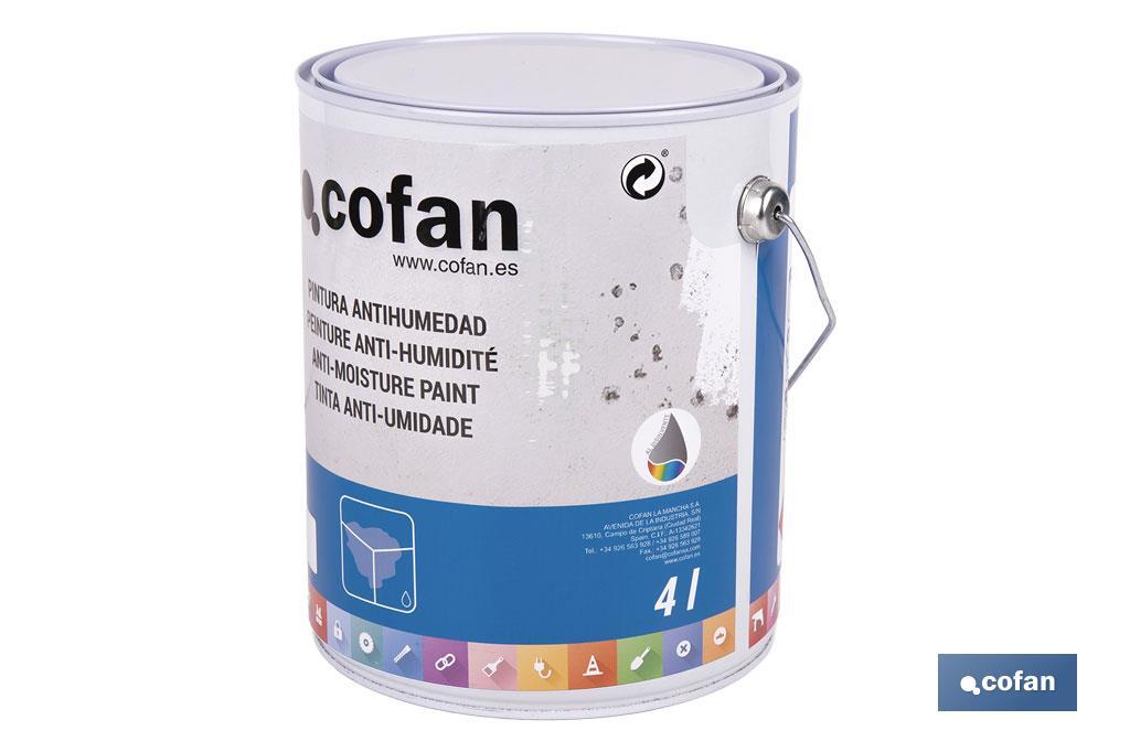 PINTURA ANTIHUMEDAD SINTÉTICA (4 L)  BLANCO SATINADO
