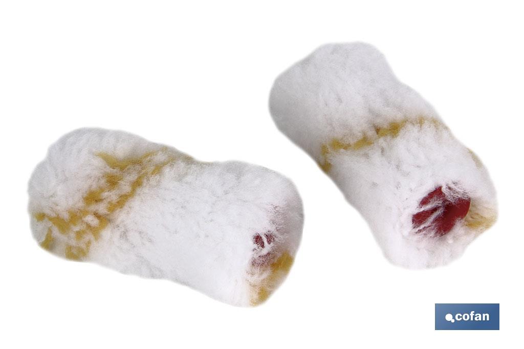 PACK 2 RECAMBIOS MINI RODILLO PAREDES LISAS 6CM