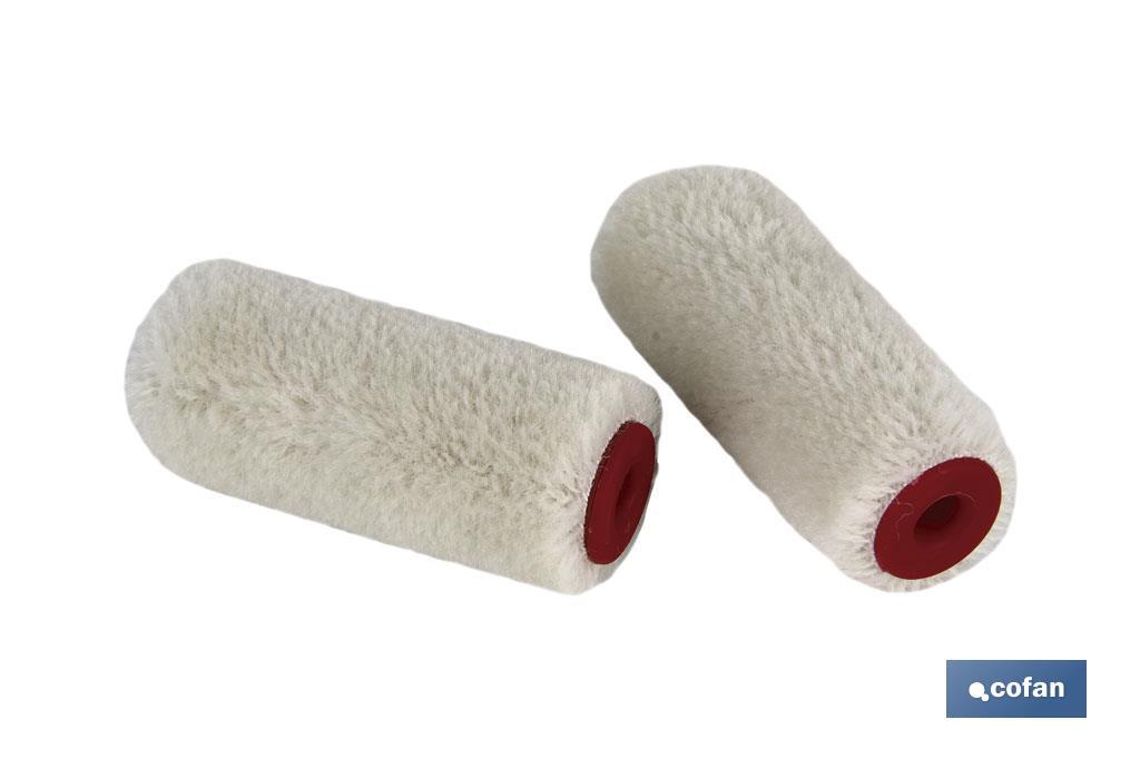 PACK 2 RECAMBIOS MINI RODILLO ESMALTAR/BARNIZAR 6CM