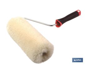 Rodillo de lana para pintar interiores y exteriores | Herramienta de uso profesional | Diferentes medidas