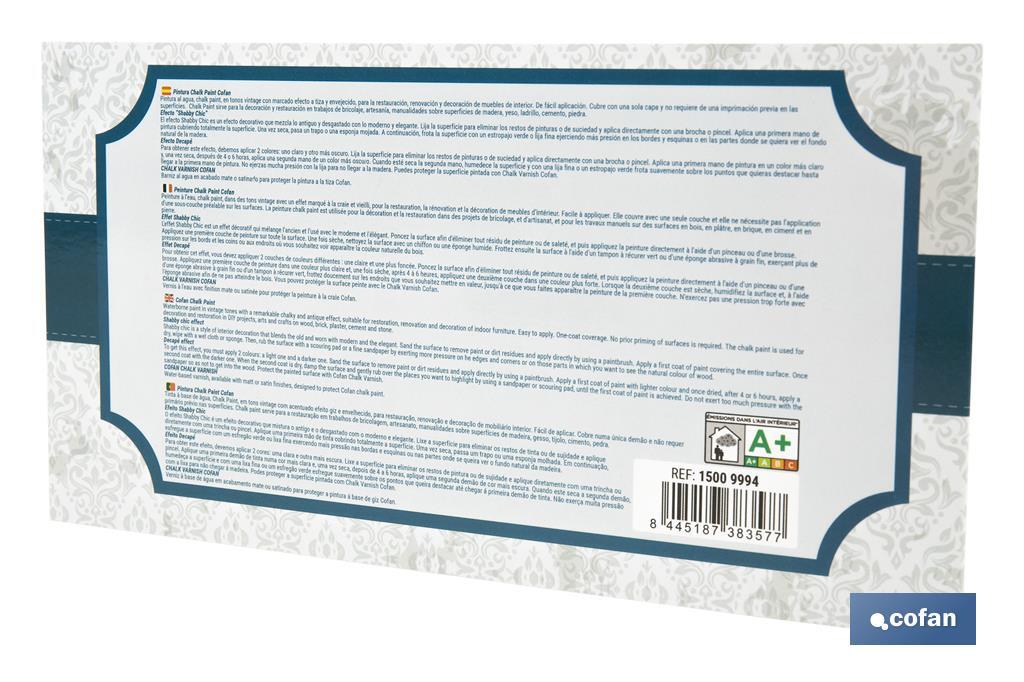 CARTA DE COLORES PINTURA A LA TIZA CHALK PAINT