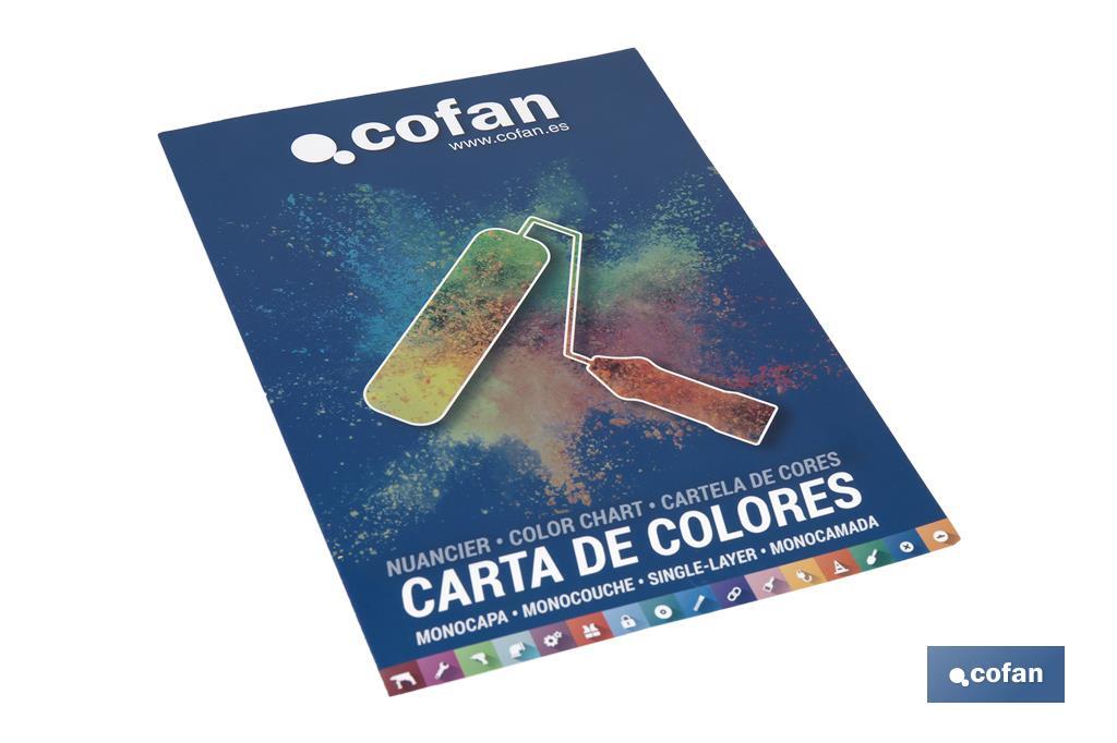 CARTA DE COLORES PINTURA PLASTICA MONOCAPA