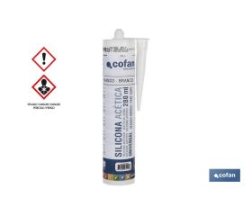 Silicona Acética Universal | Color: Transparente, Blanco, Gris y/o Negro | Envase de 280 ml