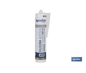 SILICONA ACETICA UNIVERSAL 280 ML GRIS