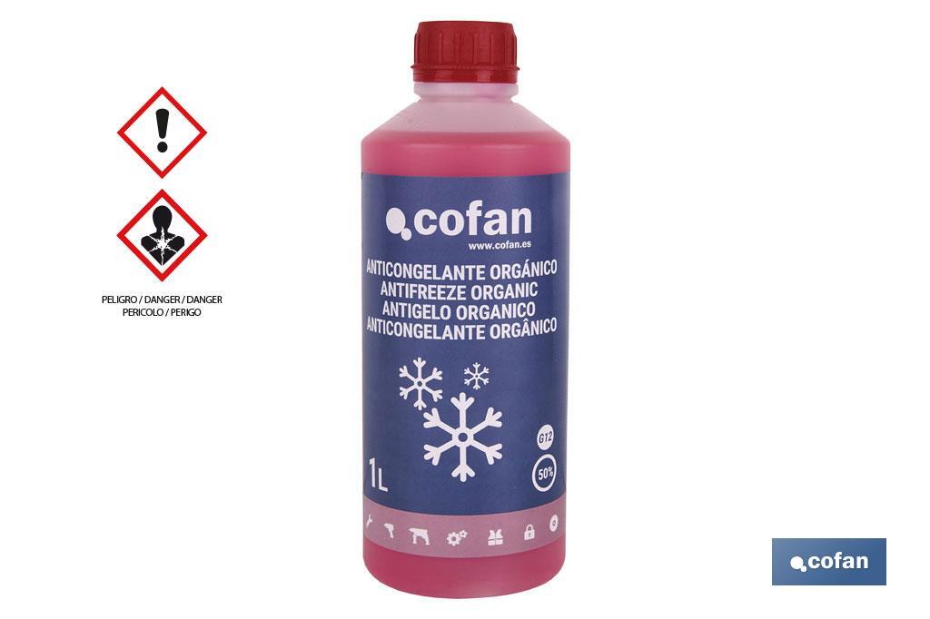 ANTICONGELANTE G-12 ROSA 50% ORGÁNICO 1 L