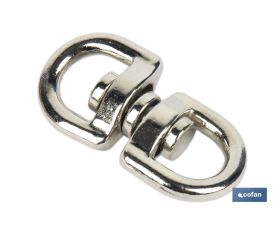 TORNIQUETE GIRATORIO NIQUELADO 22X22mm