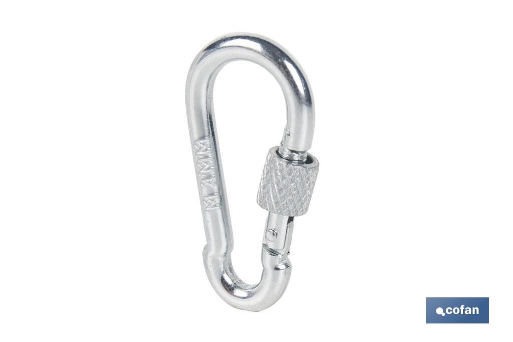 MOSQUETON CON SEGURO M-4X40