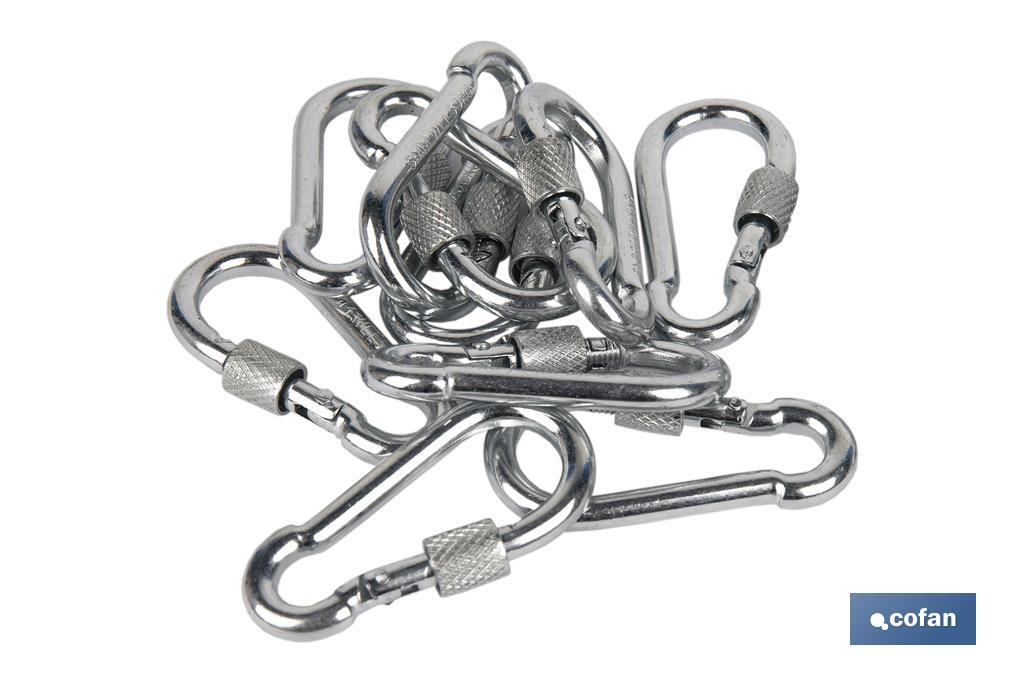 MOSQUETON CON SEGURO M-4X40