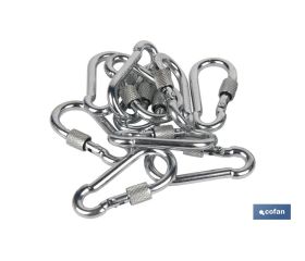 MOSQUETON CON SEGURO M-4X40 VENTA UNITARIA