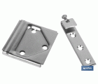 Set Colgador para Armario | Fabricado en Acero Zincado | Medida 53 mm