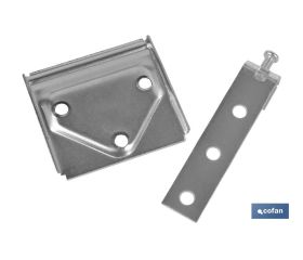 SET COLGADOR DE ARMARIO ZINCADO 53 MM