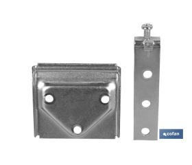 SET COLGADOR DE ARMARIO ZINCADO 53 MM