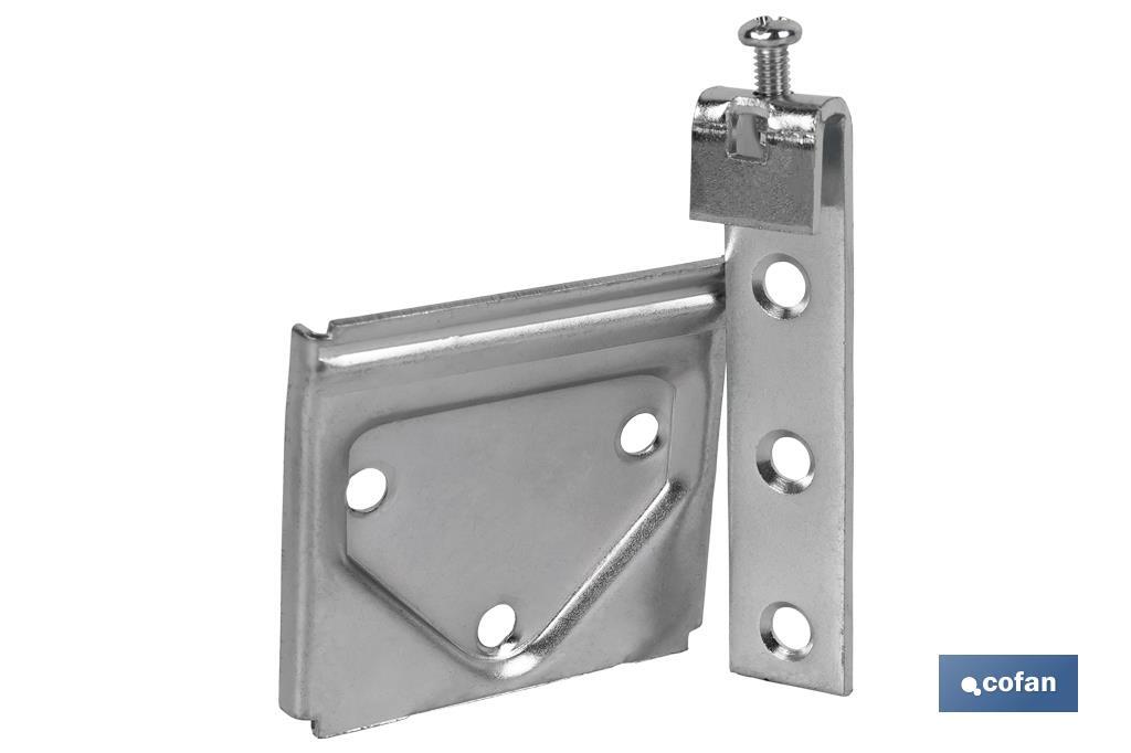 SET COLGADOR DE ARMARIO ZINCADO 53 MM