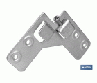 Colgador de escuadra doble | Fabricado en Acero Zincado | Medidas de 59 x 59 mm