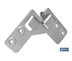 Colgador de escuadra doble | Fabricado en Acero Zincado | Medidas de 59 x 59 mm
