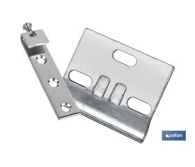 SET COLGADOR DE ARMARIO ZINCADO 60 MM