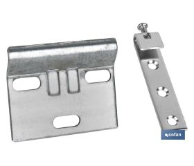 SET COLGADOR DE ARMARIO ZINCADO 60 MM