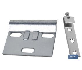 SET COLGADOR DE ARMARIO ZINCADO 60 MM