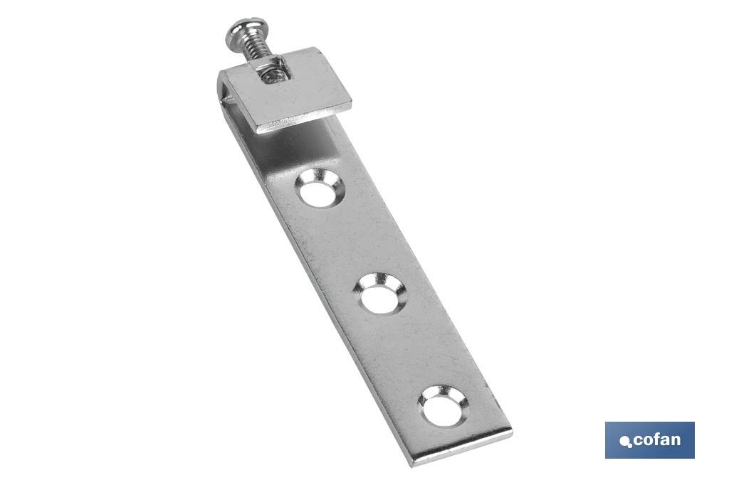 GANCHO COLGADOR ZINCADO CON TORNILLO REGULADOR