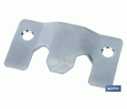 CHAPA ANCLAJE ZINCADA 60 X 35 MM