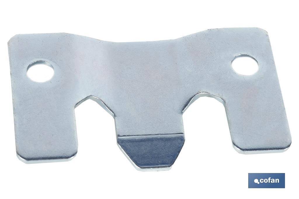 CHAPA ANCLAJE ZINCADA 60 X 35 MM