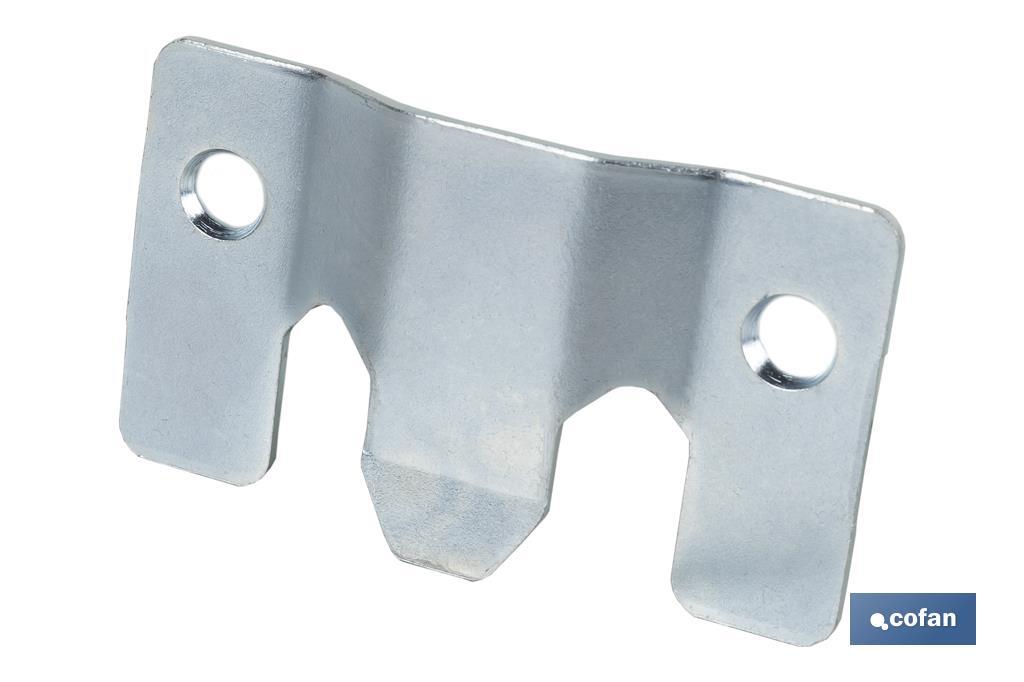 CHAPA ANCLAJE ZINCADA 60 X 35 MM