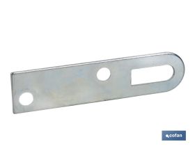 Chapa Colgador para Sujeción | Medida: 17 x 70 mm | Acero Galvanizado