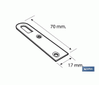 COLGADOR ZINCADO 17 X 70 MM