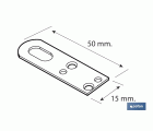 COLGADOR ZINCADO 15 X 50 MM
