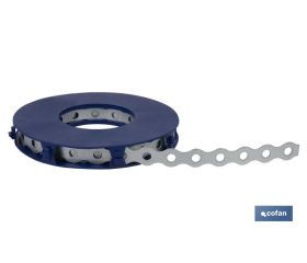 CINTA PERFORADA GALVANIZADA 17 X 0,8 X 10 M