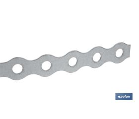 CINTA PERFORADA GALVANIZADA 17 X 0,8 X 10 M