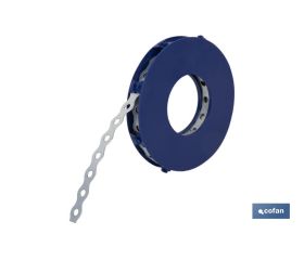CINTA PERFORADA GALVANIZADA 17 X 0,8 X 10 M