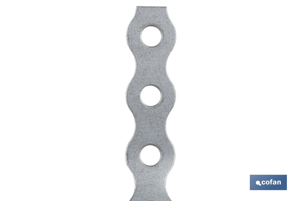 CINTA PERFORADA GALVANIZADA 17 X 0,8 X 10 M