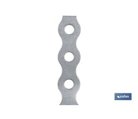 CINTA PERFORADA GALVANIZADA 17 X 0,8 X 10 M