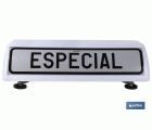 Cartel avisador acompañamiento vehículo Especial V21 | Material: resina