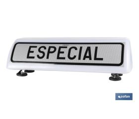 CARTEL AVISADOR ACOMP. VEH. - ESPECIAL V-21