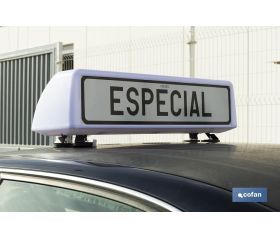 CARTEL AVISADOR ACOMP. VEH. - ESPECIAL V-21